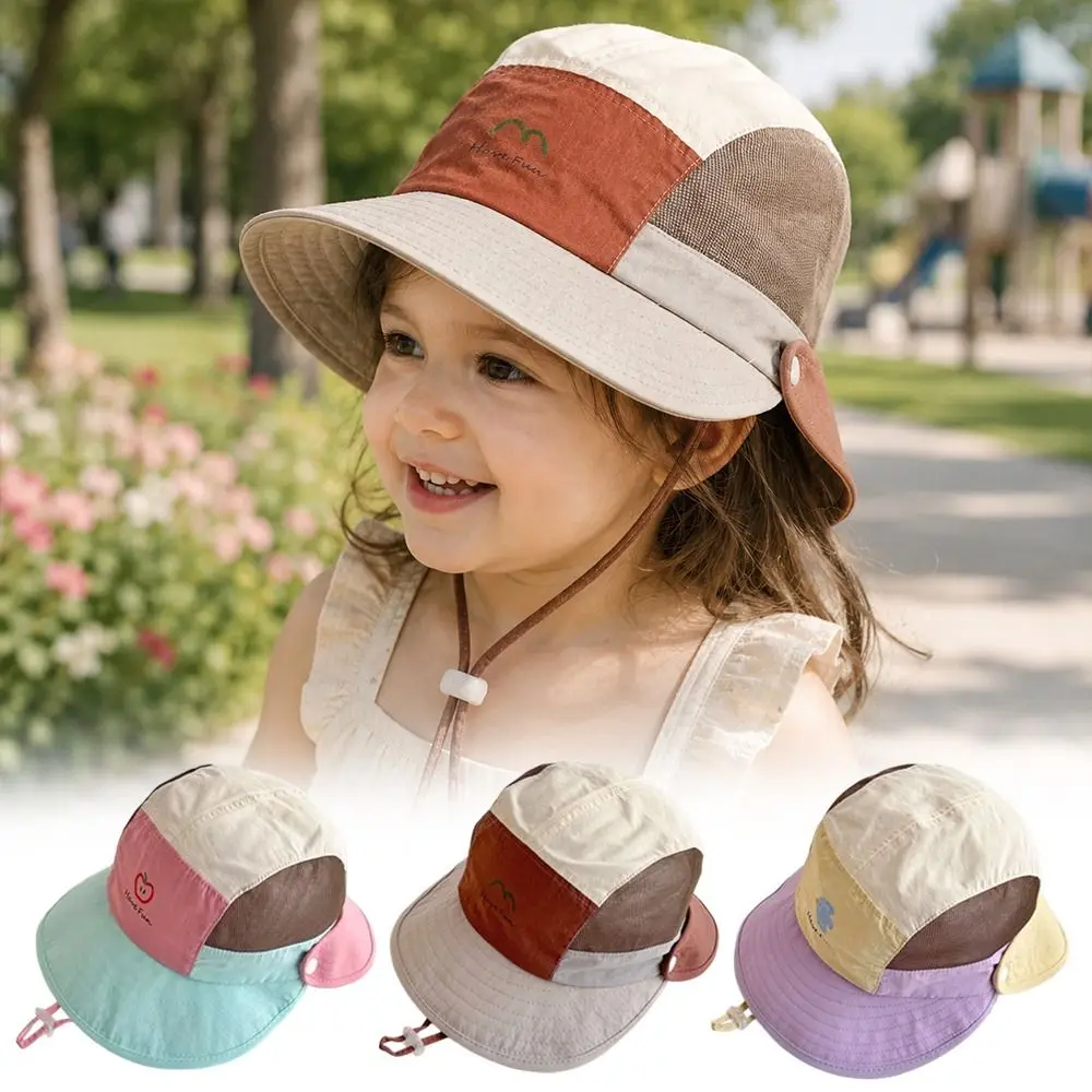 

Fashion Summer Bucket Hat Quick-Dry UV Protection Sun Cap Thin Cartoon Beach Hat Boys Girls