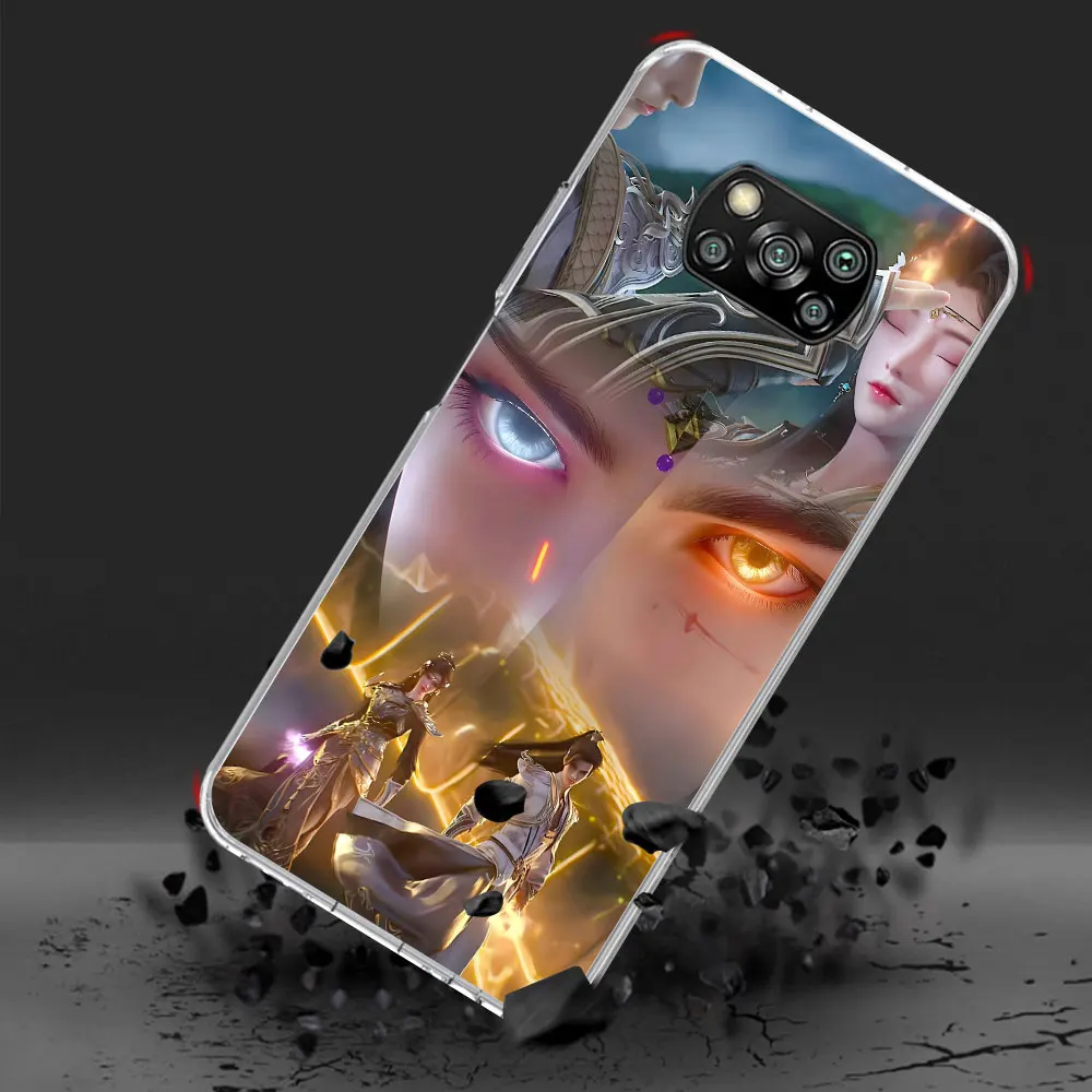 Jade Dynasty Case for Xiaomi Poco X6 X4 F4 X3 X5 F5 M5s Pocophone F1 F3 M3 F2 M4 Pro M5 TPU Transparent Phone Cover Carcasa