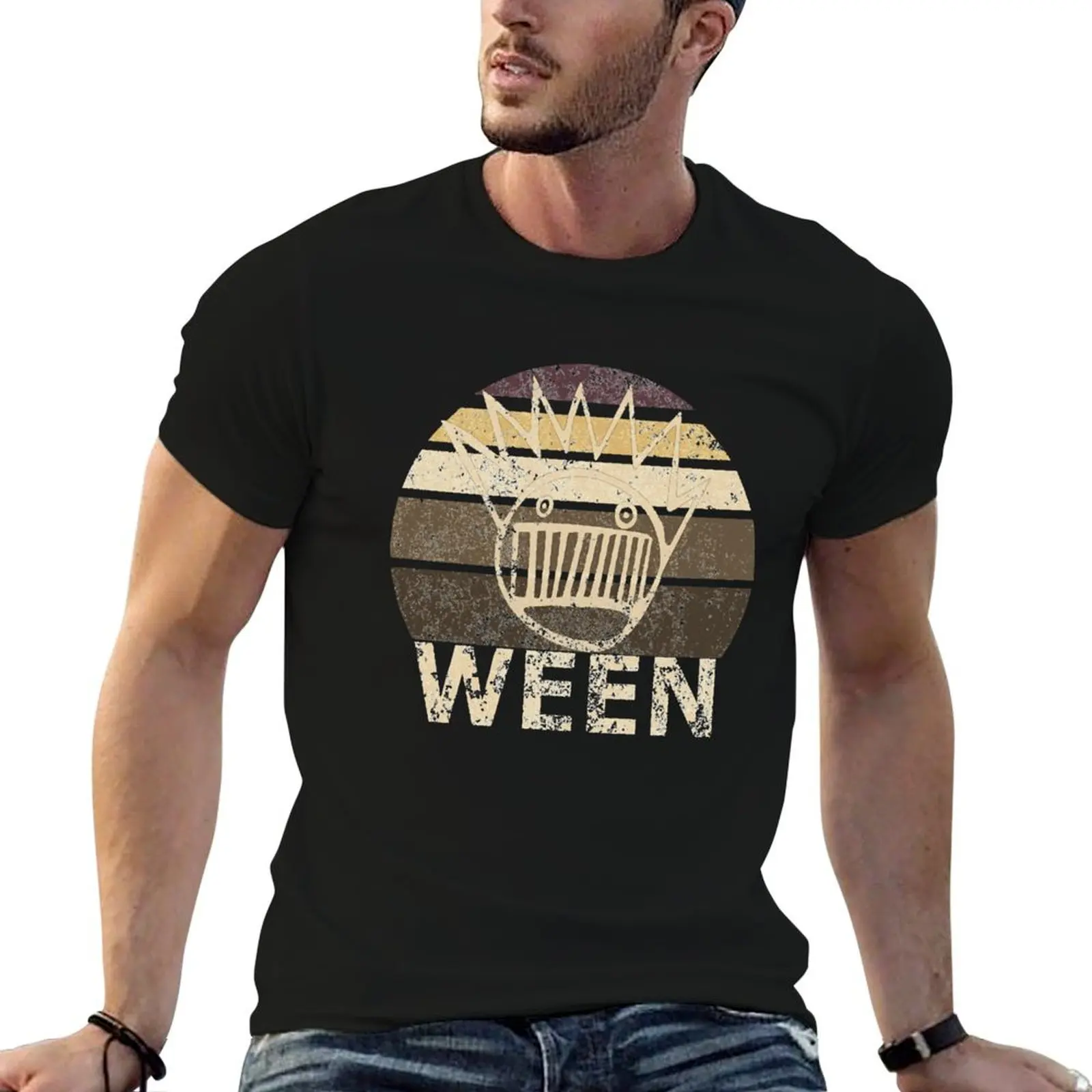 

anime Retro Boognish pack cotton Essential shirts Vintage t shirt man for WEEN t T-Shirt