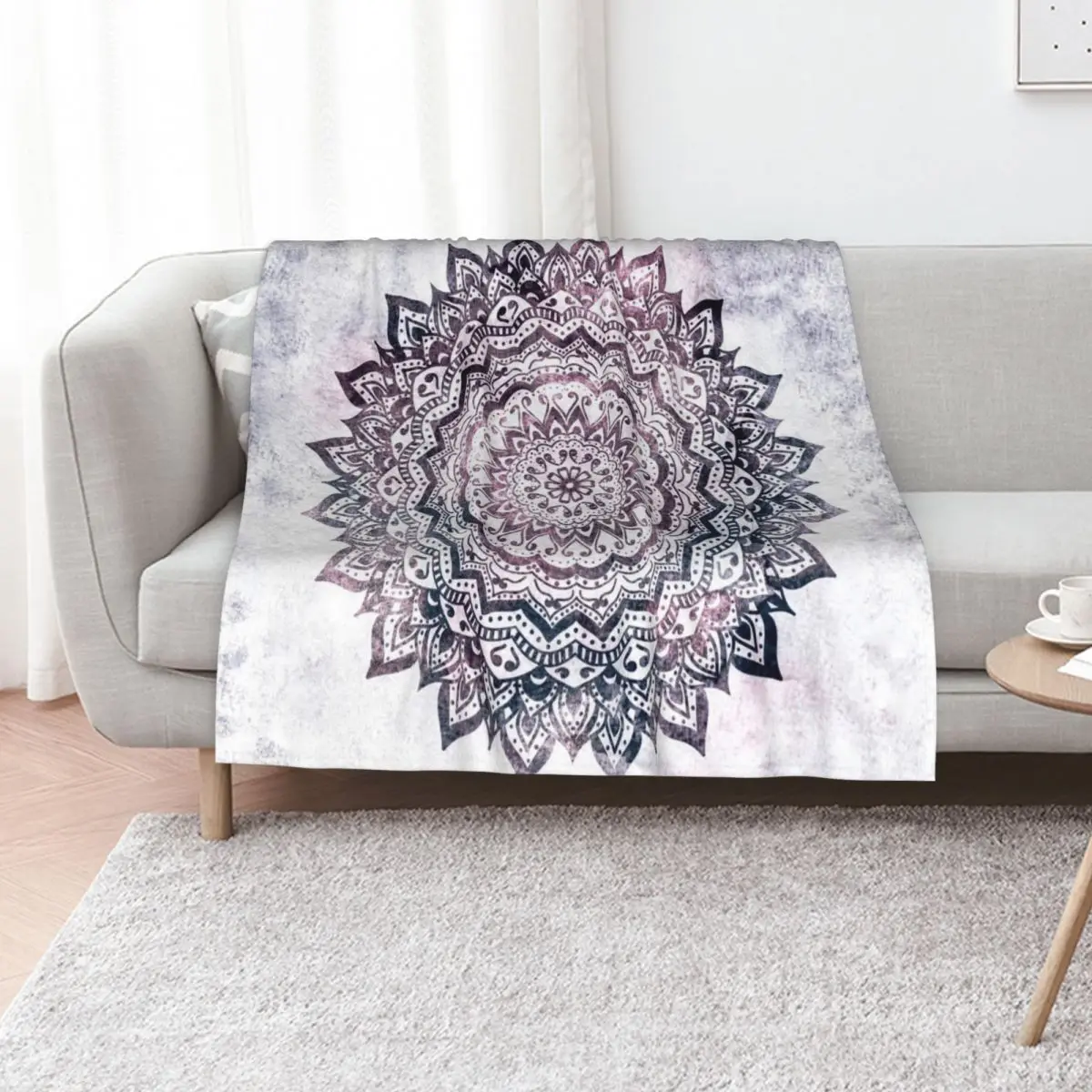 JEWEL MANDALA Throw Blanket Giant Sofa for sofa Summer Bed Soft Big For Decorative Sofa Blankets