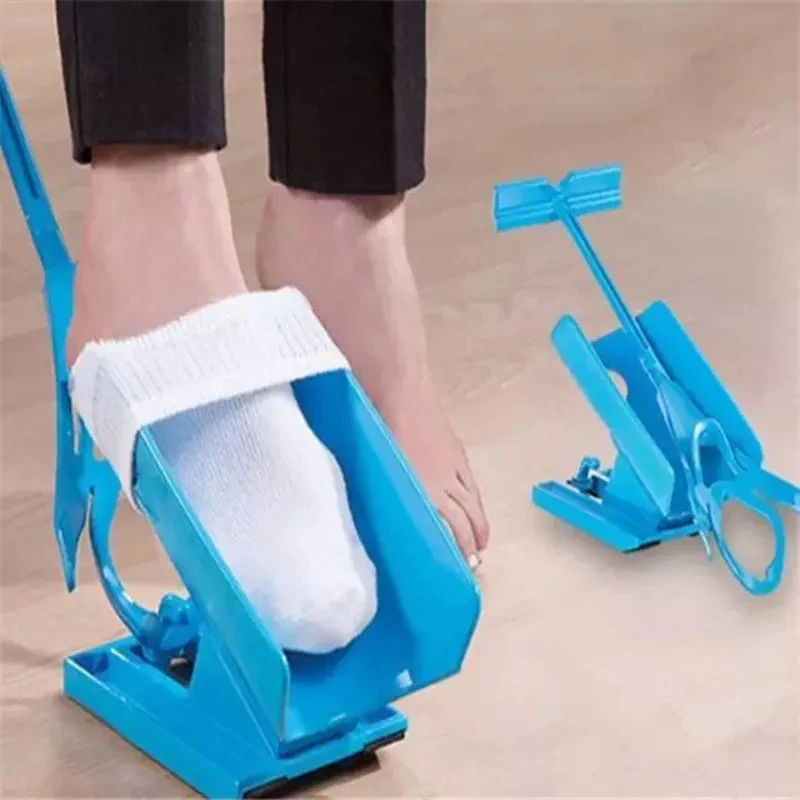 Flexible Sock Aid Dressing Helper, Portable Plastic Stocking Slider Assist Tool for Elderly Pregnant Disabled Injury Recovery