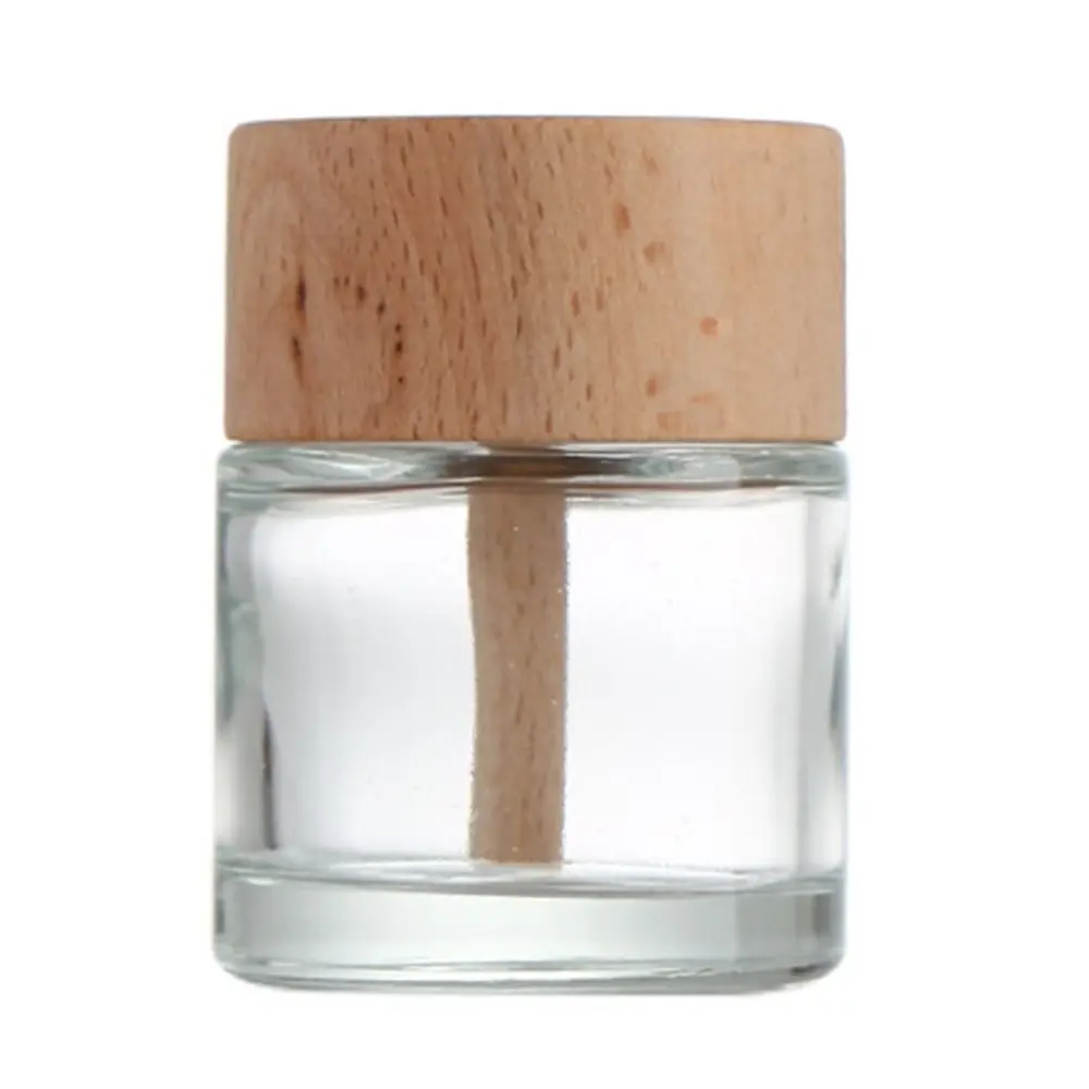 Glass Volatile Empty Bottle Creative Refillable Fragrance Diffuser Bottle DIY Transparent Essential Oils Containers Bathroom