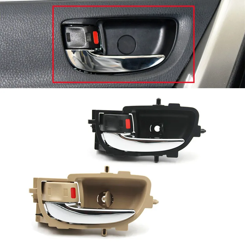 Interior Door Handle Black/Beige Car Inner Handles for Toyota Corolla Quest E170 E180 2014 2015 2016 69206-02330 69205-02340