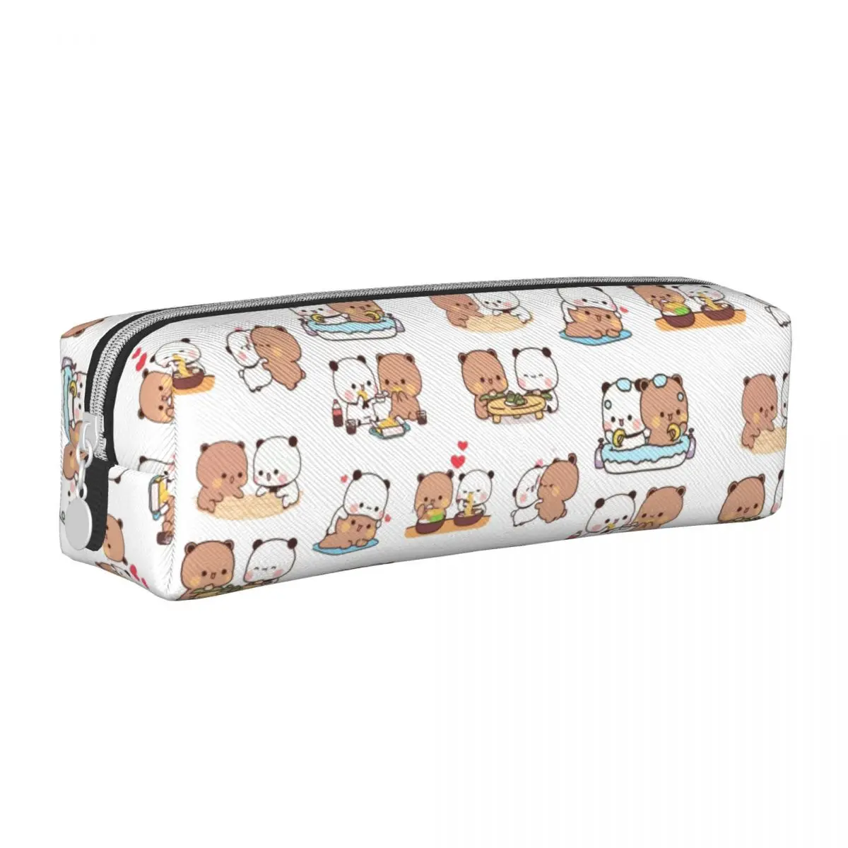 Étuis à crayons Peach et Goma Mochi Cat, sacs à stylos de dessin animé mignon, grande boîte de rangement pour filles et garçons, cadeaux de bureau, mode