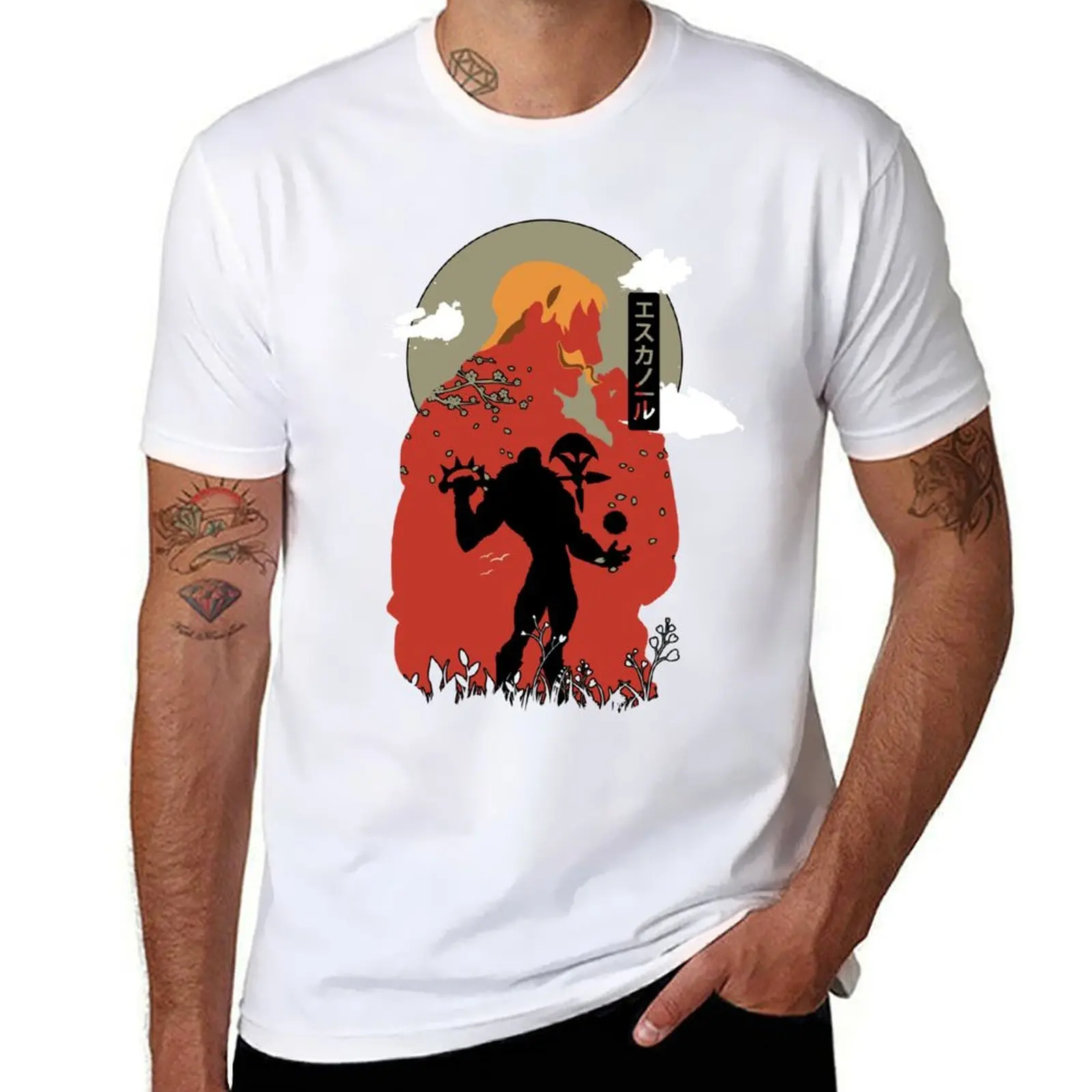 

Unknown Esca T-Shirt t shirts for man cotton mens graphic t shirts anime t shirts for man T-Shirt