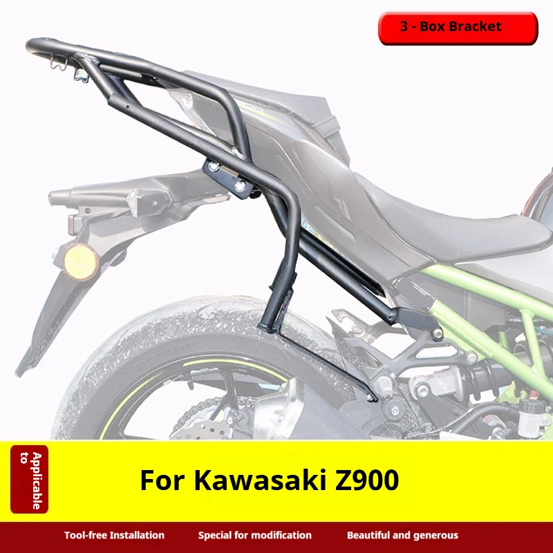 For Kawasaki Z900 Motorcycle Rear Luggage Rack Triple Storage Support Frame Modification Accessories