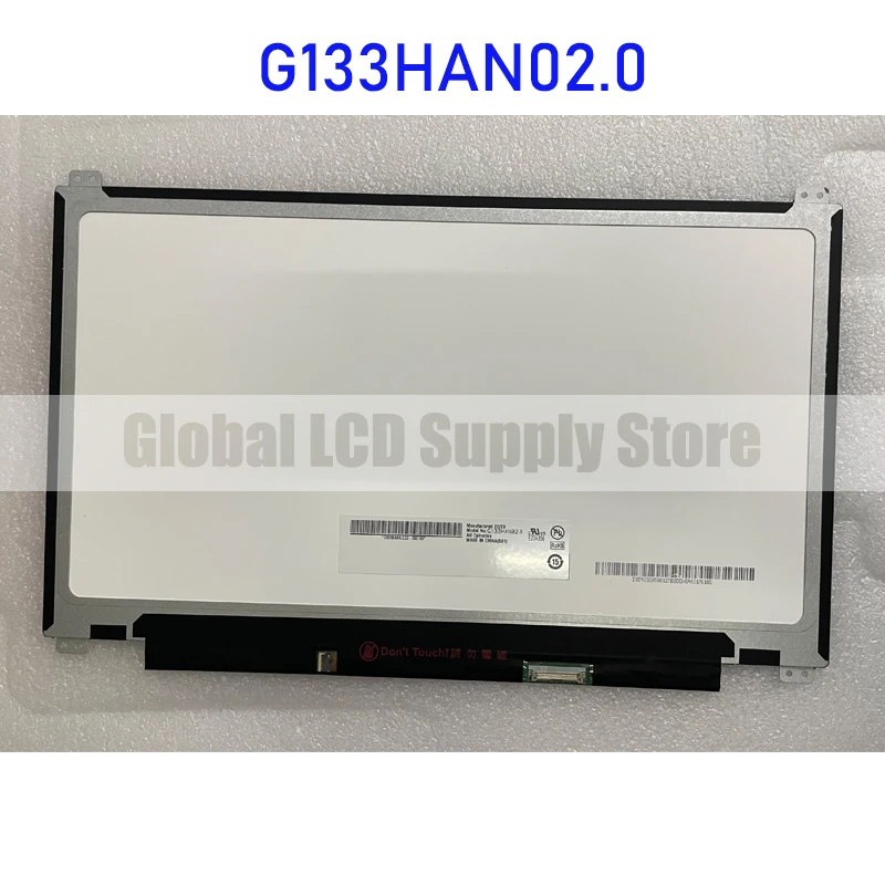 

G133HAN02.0 13.3 Inch Industrial LCD Display Screen Panel Brand New Original for Auo 30 Pins Connector 100% Tested