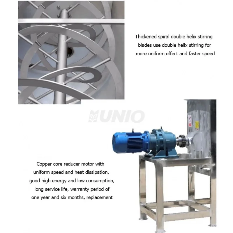 Industrial Mixing Chemical Powder Horizontal Double Blender Ribbon Mixer