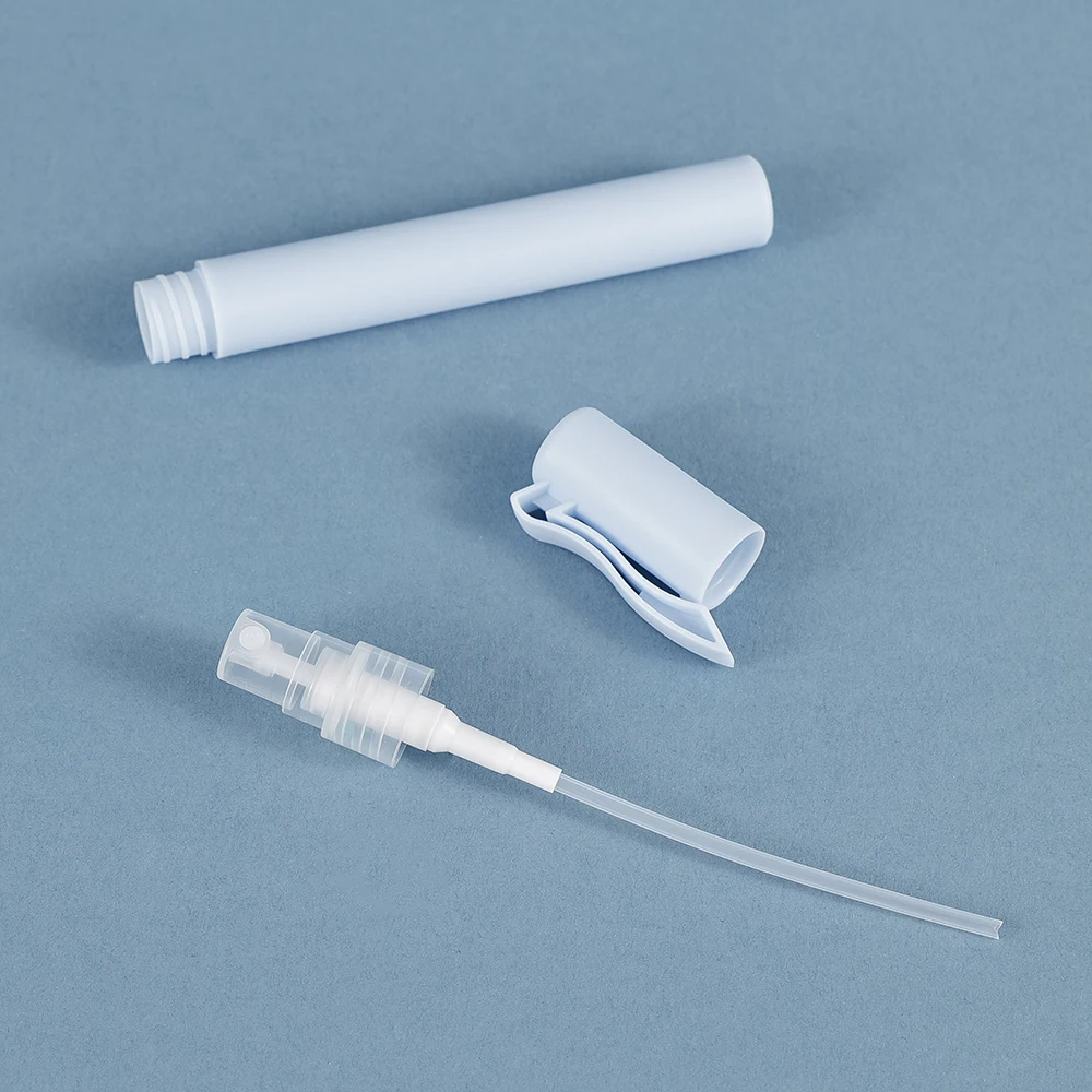 3pcs 10ml/0.3oz Spray Bottles for Perfume, Travel, Cosmetic Frosted empty refillable colored Plastic Pen Shape with 3 Funnels