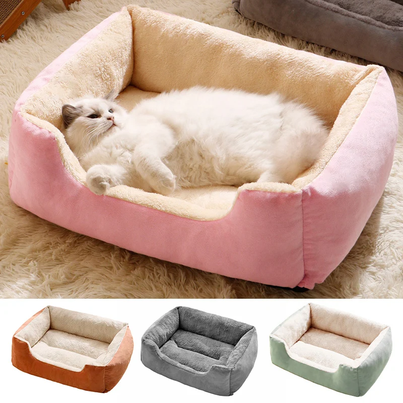 Soft Dog Beds Pets Bed Accessories Kitten Puppy Goods Cat Houses Habitats Basket Supplies Pet Cushions Products cama para perros