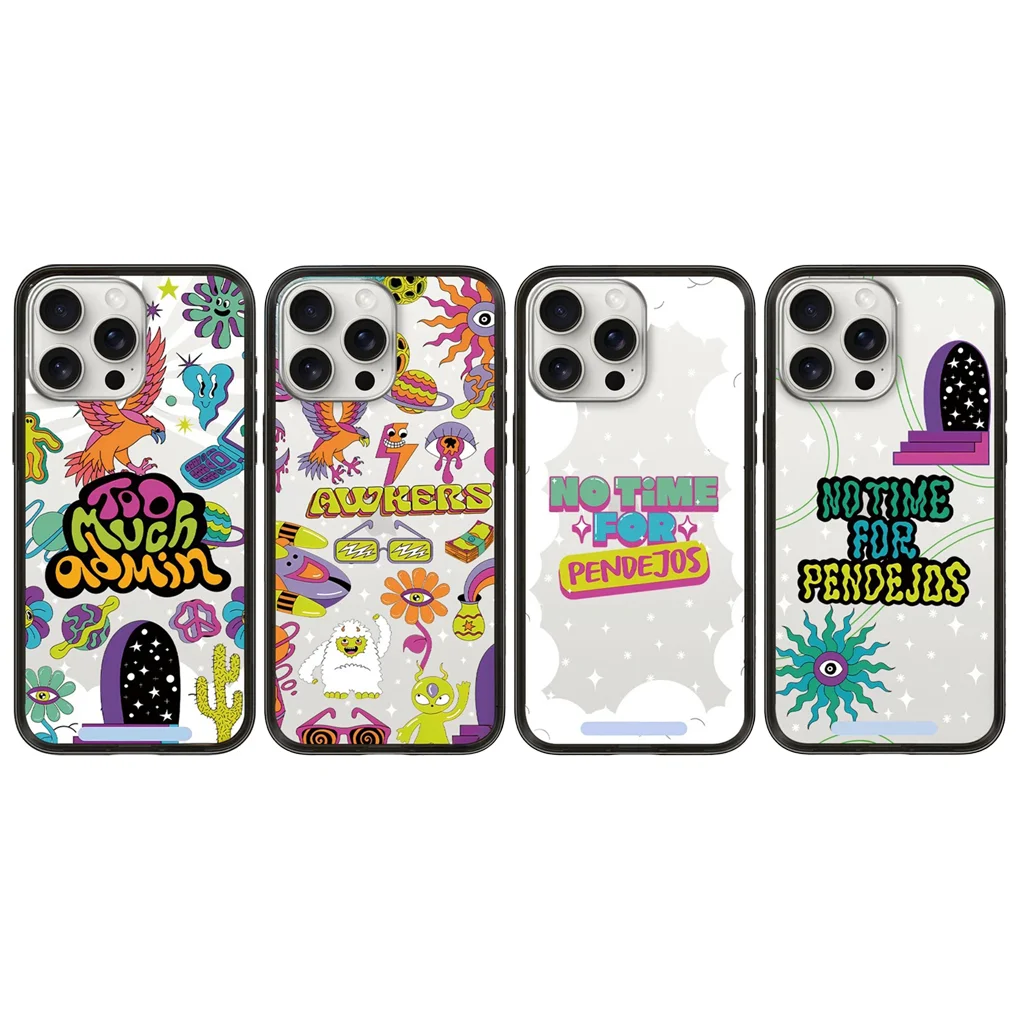 

No Time New Type Acrylic Border Letters IPhone 13 14 Pro 15 Pro 16 Pro Max Case - Protective IPhone Case