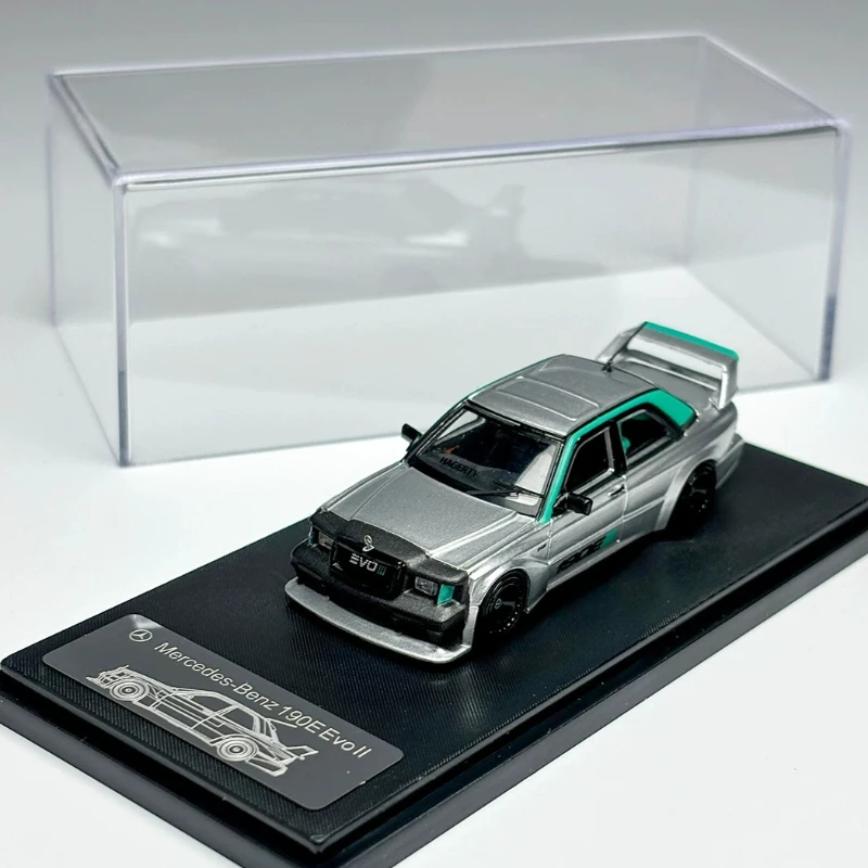 In stock 1: 64 new item 190E EVO II wide-body modification, alloy die-cast static car model,  gift, high-end decorative item
