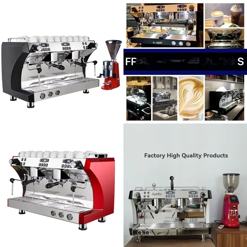 for Italian E61 Semi Automatic Commercial Espresso Coffee Machine Two Sets Professional Barista Equipment Made in China
