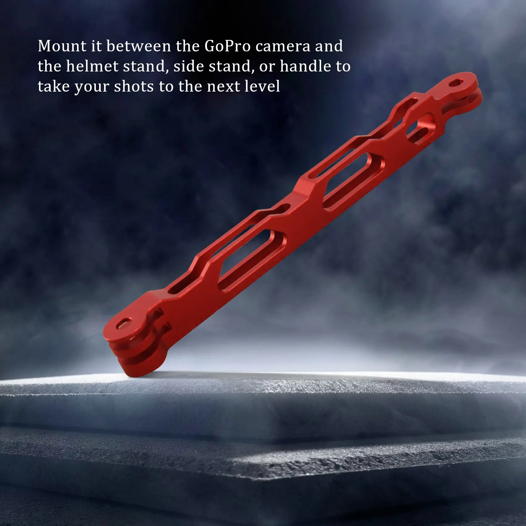 Aluminium Extension Arm Metal Pole Mount Helmet for Gopro Hero 2 3 3+ 4 SJ4000