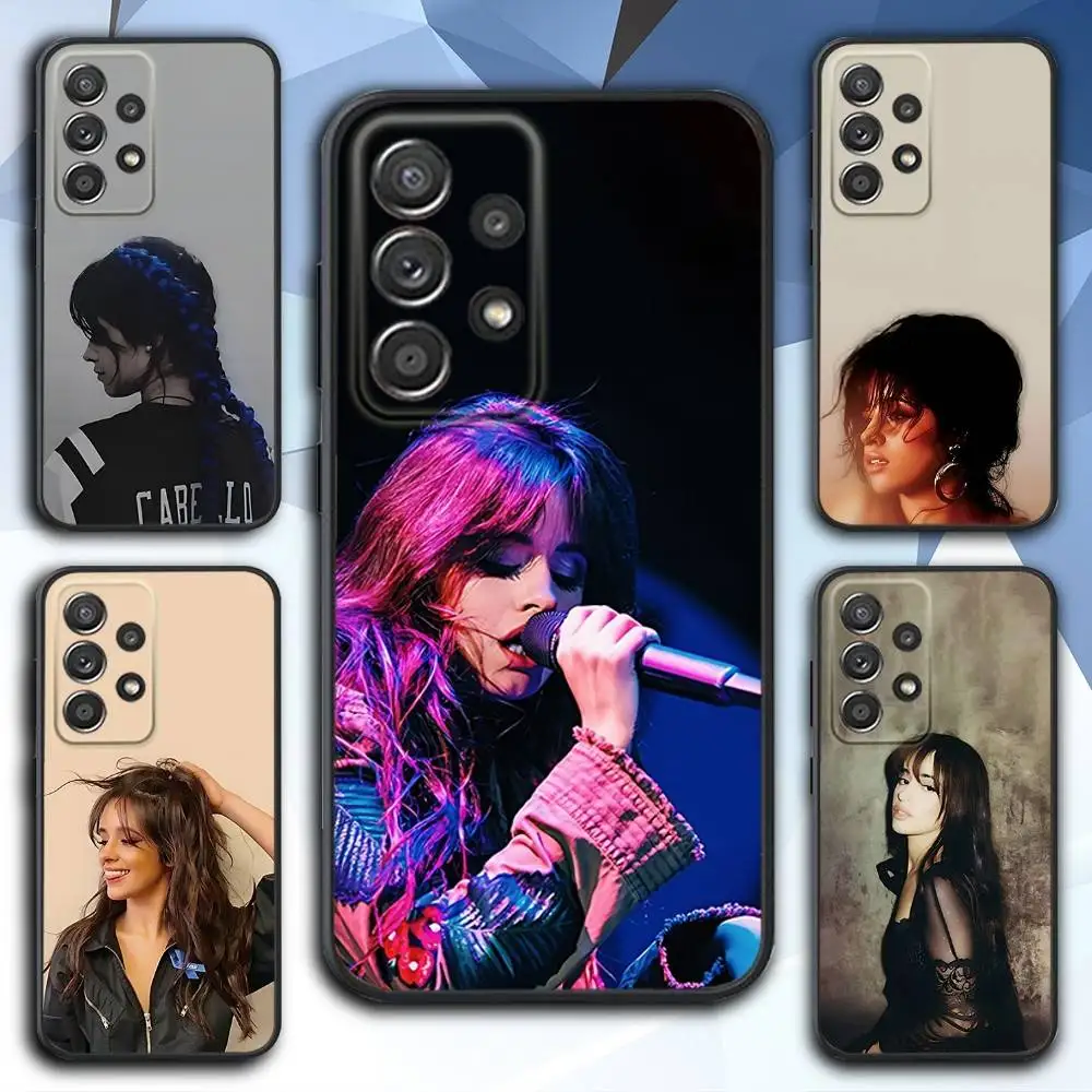 

C-Camila Singer C-Cabello Phone Case For Samsung S 25,24,23,22,30,21,10,9,Ultra,Plus,Lite,FE,4,5 G Soft Black Case