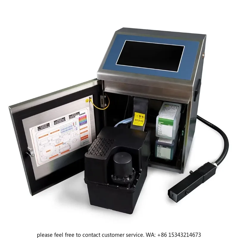 High-precision S500 industrial CIJ small inkjet printer for medical plastic bag packaging