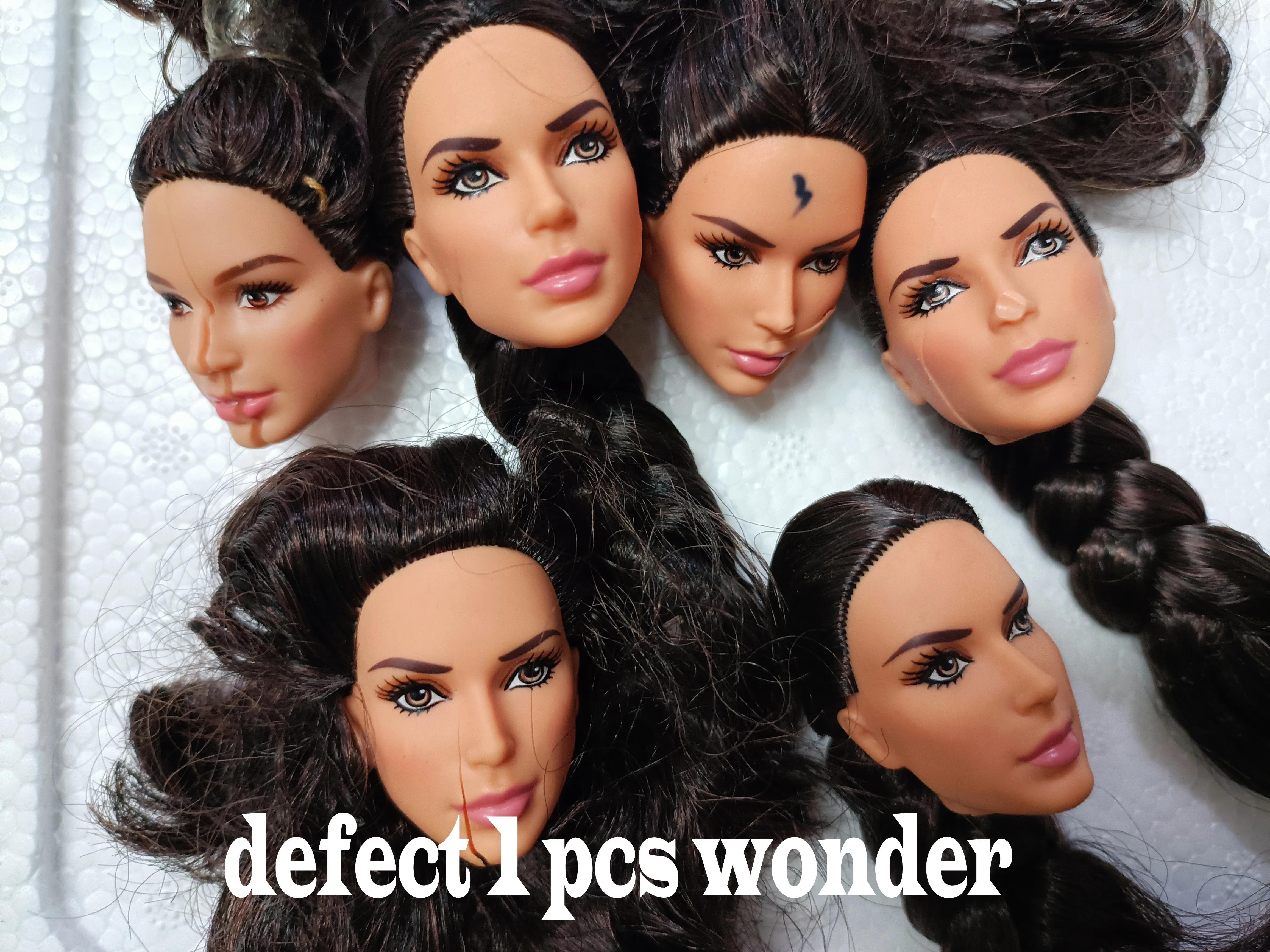 1/6 27cm doll barbi head gift for girl collection toy with hair xy head make-up many choices are constantly update dongcheng