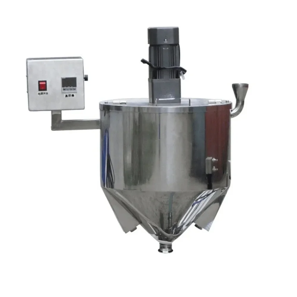 Double-layer heating and insulation 304 stainless steel hopper, sauce mixing hopper