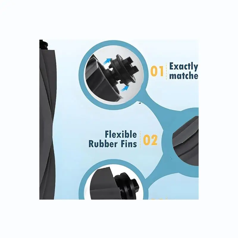 -A65I مجموعة ملحقات بديلة لـ Mova P50 Pro Ultra / P10 Pro Ultra أجزاء المكنسة الكهربائية فرشاة جانبية رئيسية فلتر Hepa