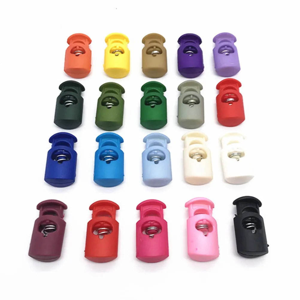 

50 PCS Rope Cord Lock Camping Webbing Buckle Hook Locks Clip Replacement Adjustable Slide Spring Connection Ends Buckles