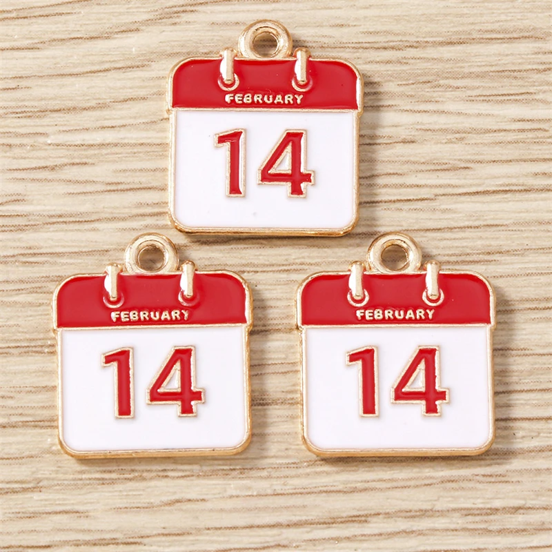 10 Stück süße Mischung Emaille Liebe Herz Buchstaben Charms Anhänger für DIY Halsketten Ohrringe Valentinstag Schmuckherstellung Zubehör – Detail 15