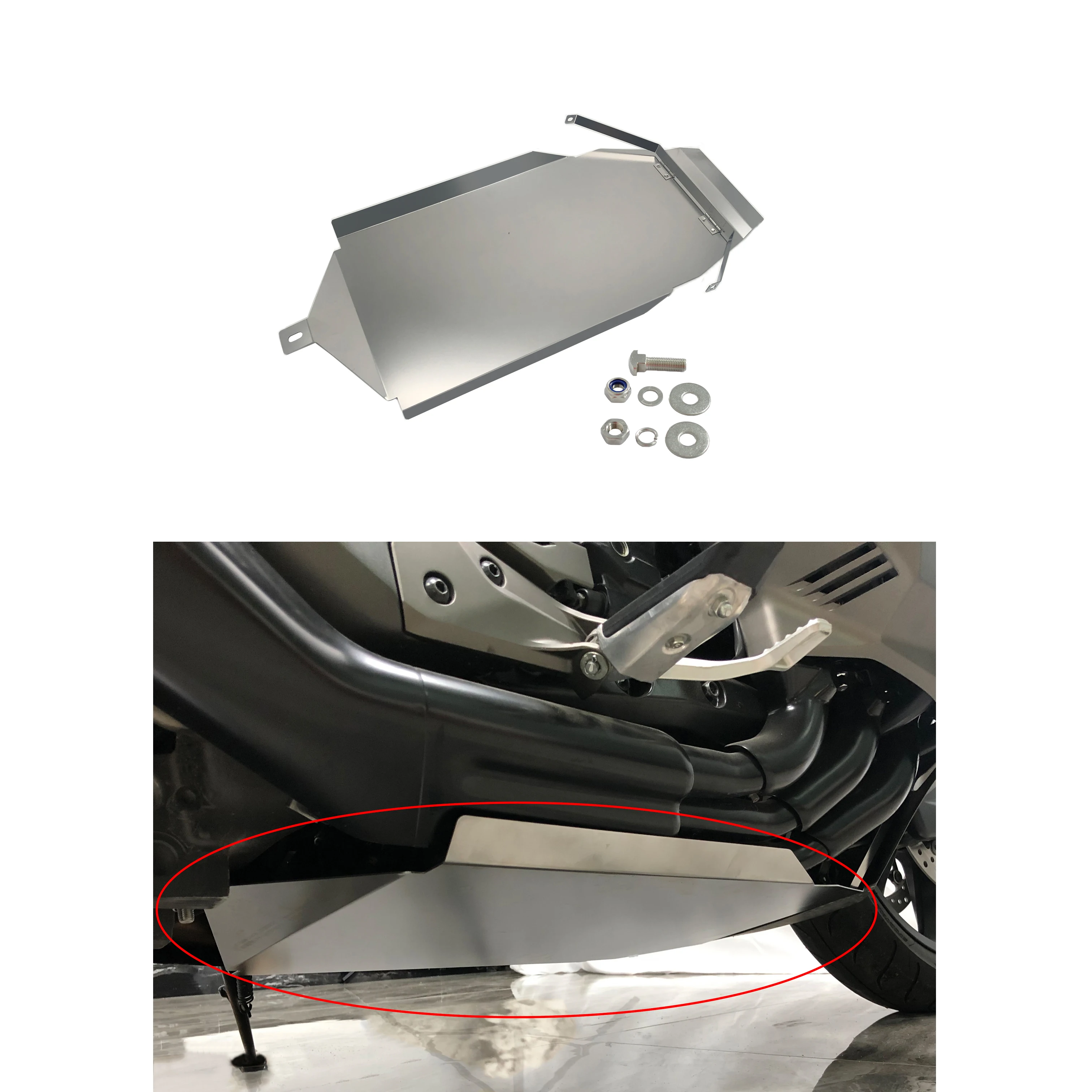 

Panical Motorcycle Engine Bottom Armor Plate Chassis Protection For Honda Goldwing GL1800 F6B 2018-2023 Silver Black Belly Pan