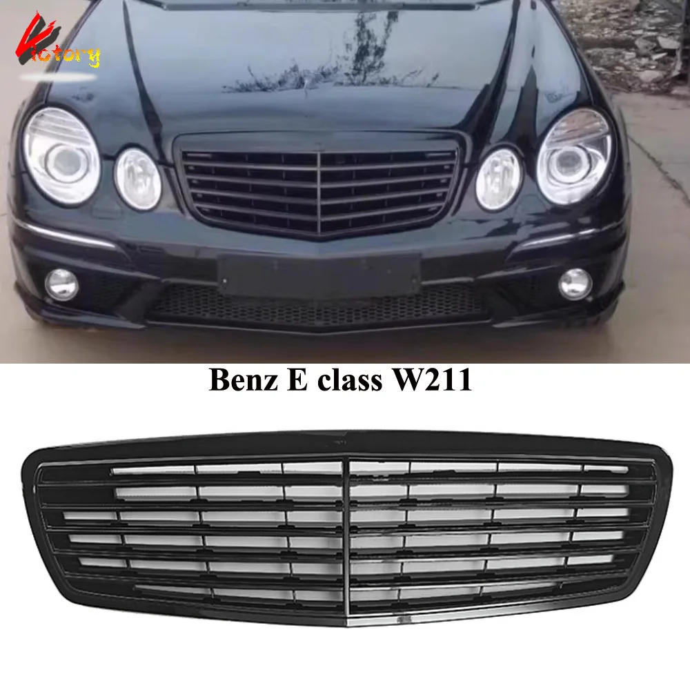 

Для Mercedes-Benz E Class W211E200 230 240 280 320 350 2003-2005 OE сменные передние грили центральный капот решетка