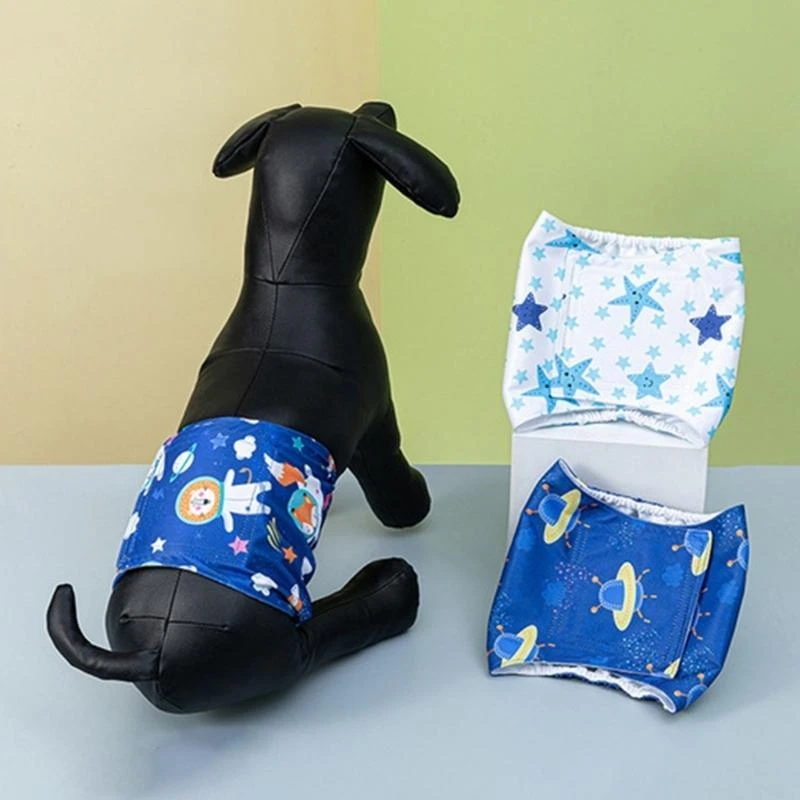 

Reusable Washable Pet Diaper Pants For Small Pet Breathable Design Sanitary Pantie For Daily Use Travel Training 24BE