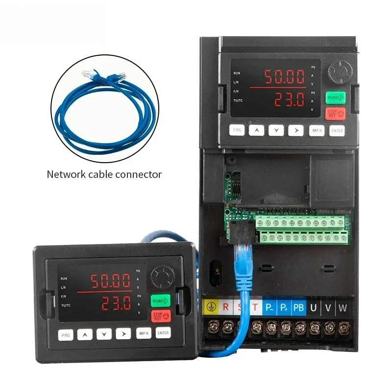 NEW VFD 0.75KW 1.5KW 2.2KW 7.5KW 15KW single-phase input three-phase output 220V To 380V Variable Frequency Drive Converter