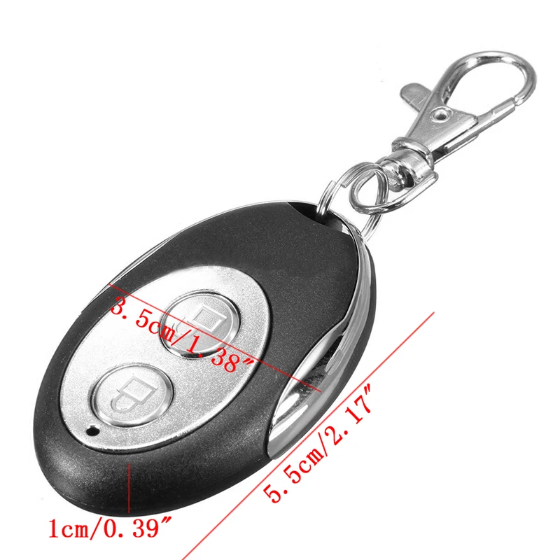 Universal 2 Channels Electric Garage Door Cloning Remote Control Key Fob 433mhz