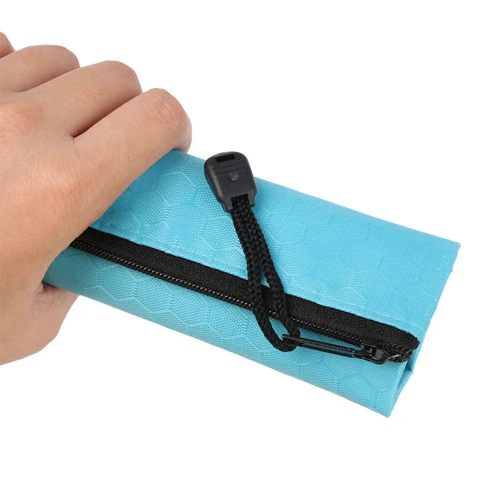 1pc Coin Purse Stationery Bag Test Paper Storage Bag File Folders Waterproof Zipper Pencil Case Pen Bag Document Bag