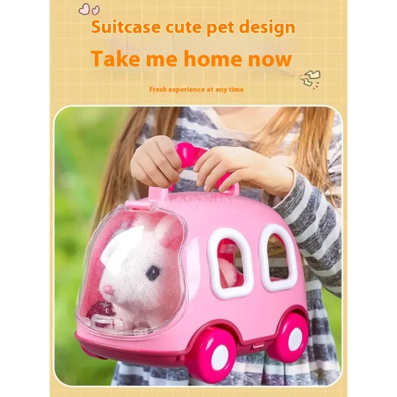 

Interactive Plush Bunny Toy - Cuddly Electric Rabbit with Realistic Movements, Perfect Birthday Gift for Girls