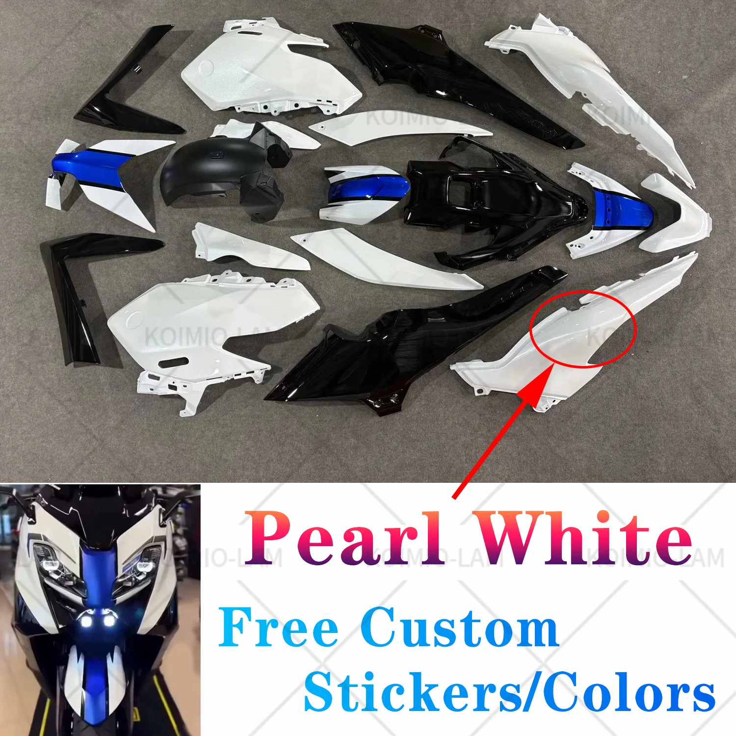 Kit Carene Complete Moto per Yamaha TMAX 560 2025-2026 - Set Pannelli Carrozzeria Tmax560 Tech Max XP560