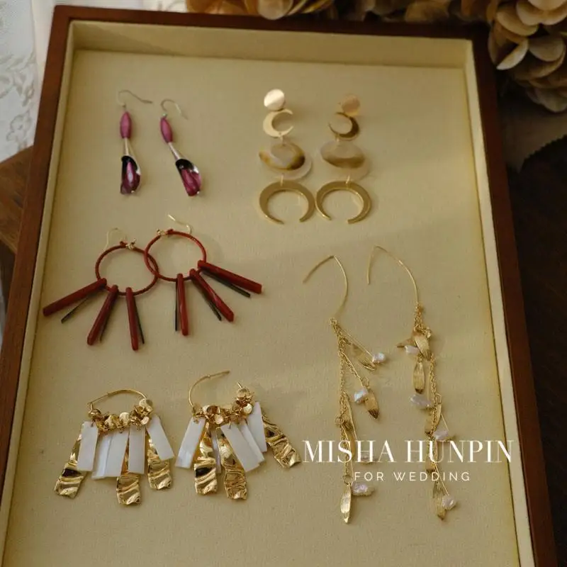 

New Design Personalized Temperament Handmade Earrings for Brides, Wedding Dresses, Dresses, Earrings