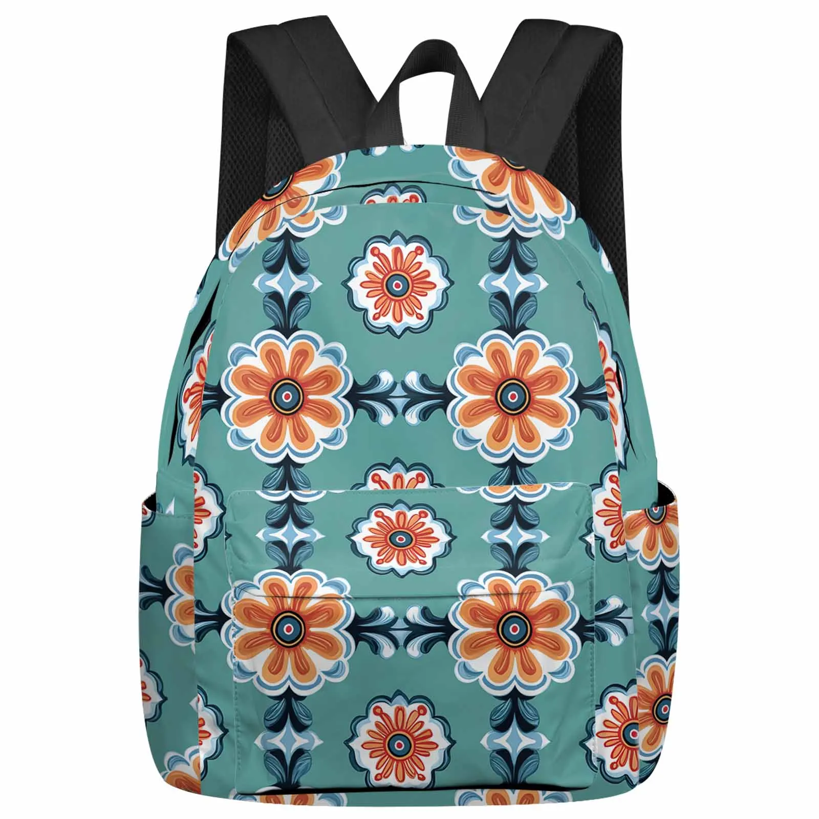 

Abstract Hand Drawn Flowers Large Capacity Backpack Men Laptop Bags High School Teen College Girl Student Mochila