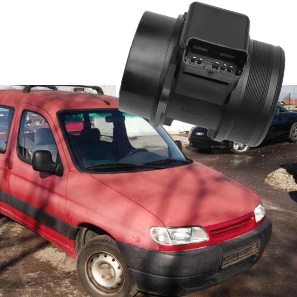 Sensor medidor de flujo de aire masivo MAF de 5 pines para Citroen Berlingo Jumpy Xantia Fiat Peugeot 306 307 406 806 Expert 5WK9621, 19207S.00