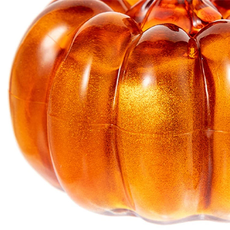 ONCE untuk Halloween Lampu Labu LED Menyala Meja untuk Alat Peraga Pakaian Halloween Pencahayaan Suasana Meriah Kuning