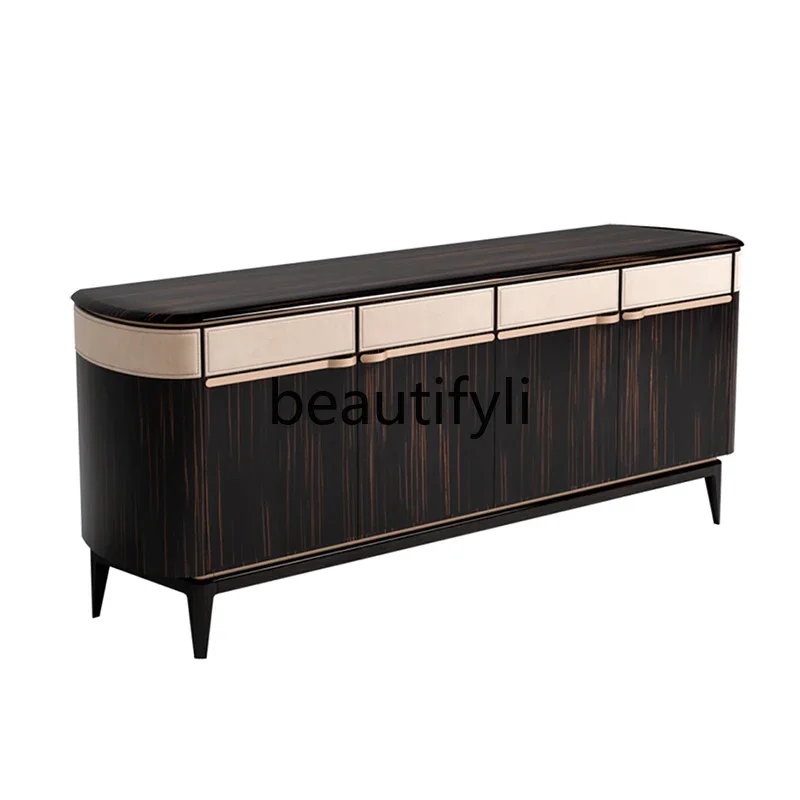 Light luxury door cabinet is opposite the door, shoe cabinet, simple solid wood dining side cabinet, advanced sense