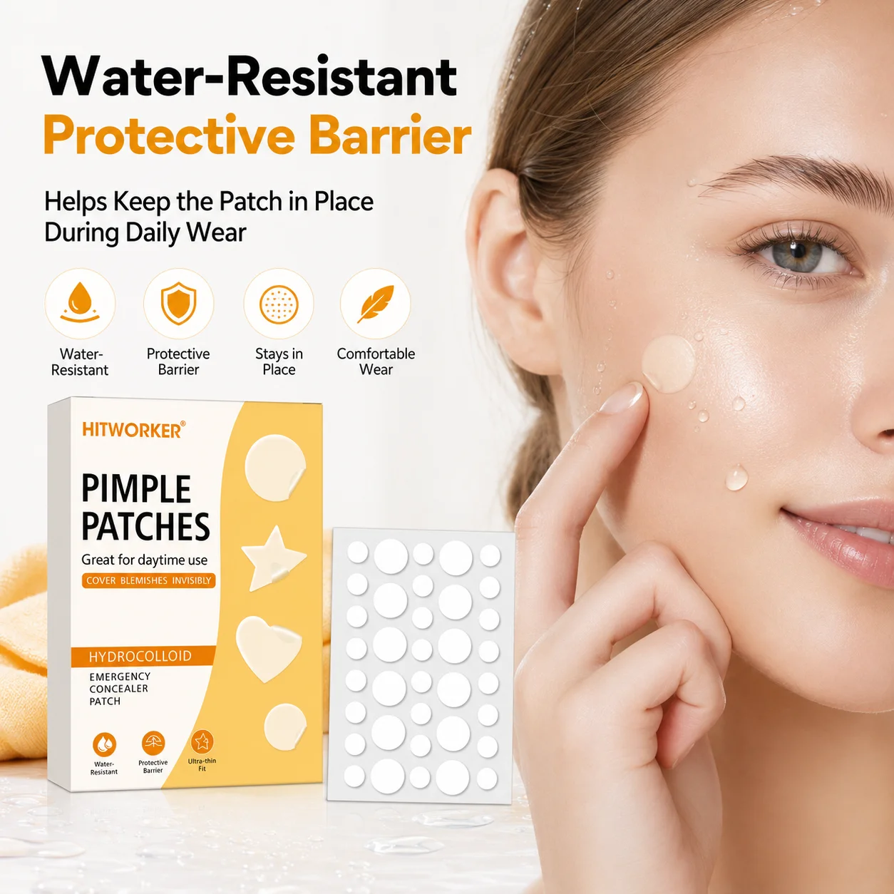 360pcs Acne Patches Gentle and discreet, suitable for day and night use, effectively absorbing impurities from pimples view 4