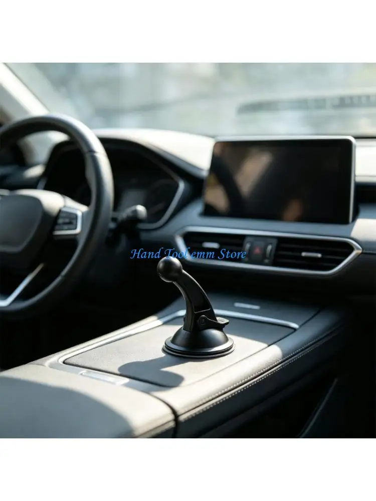 H37F Windshield Suction Cup Base with Integrated Lever and Round Ball Joint for Compatible Navigation or Phone Holder Mounting