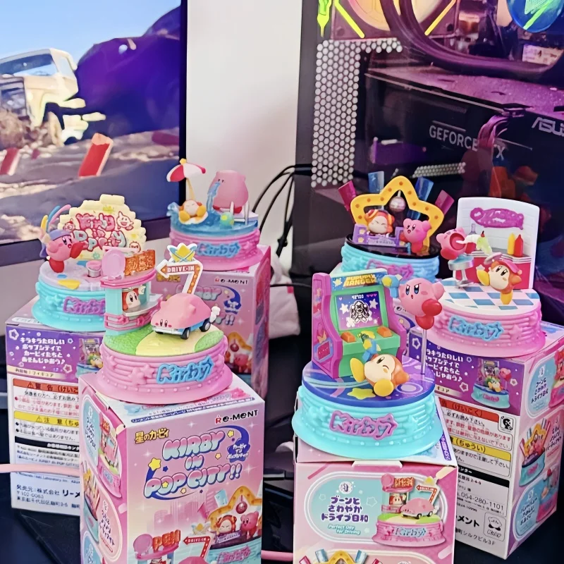 

Подлинная Re-Ment Kirby In Pop City!! Слепая коробка Kirby&Waddle Dee, миниатюрная модель орнамента из ПВХ, детская игрушка, рождественский подарок на складе
