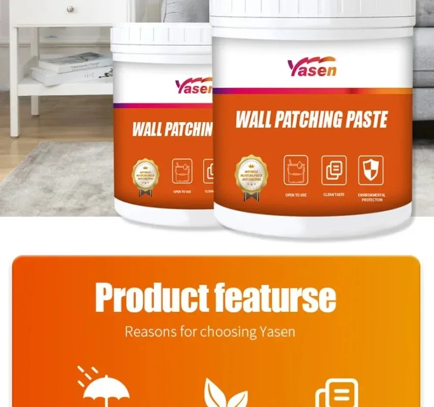 Home wall repair special crack  putty repair paste white wall repair paste nail hole paste coating 1kg