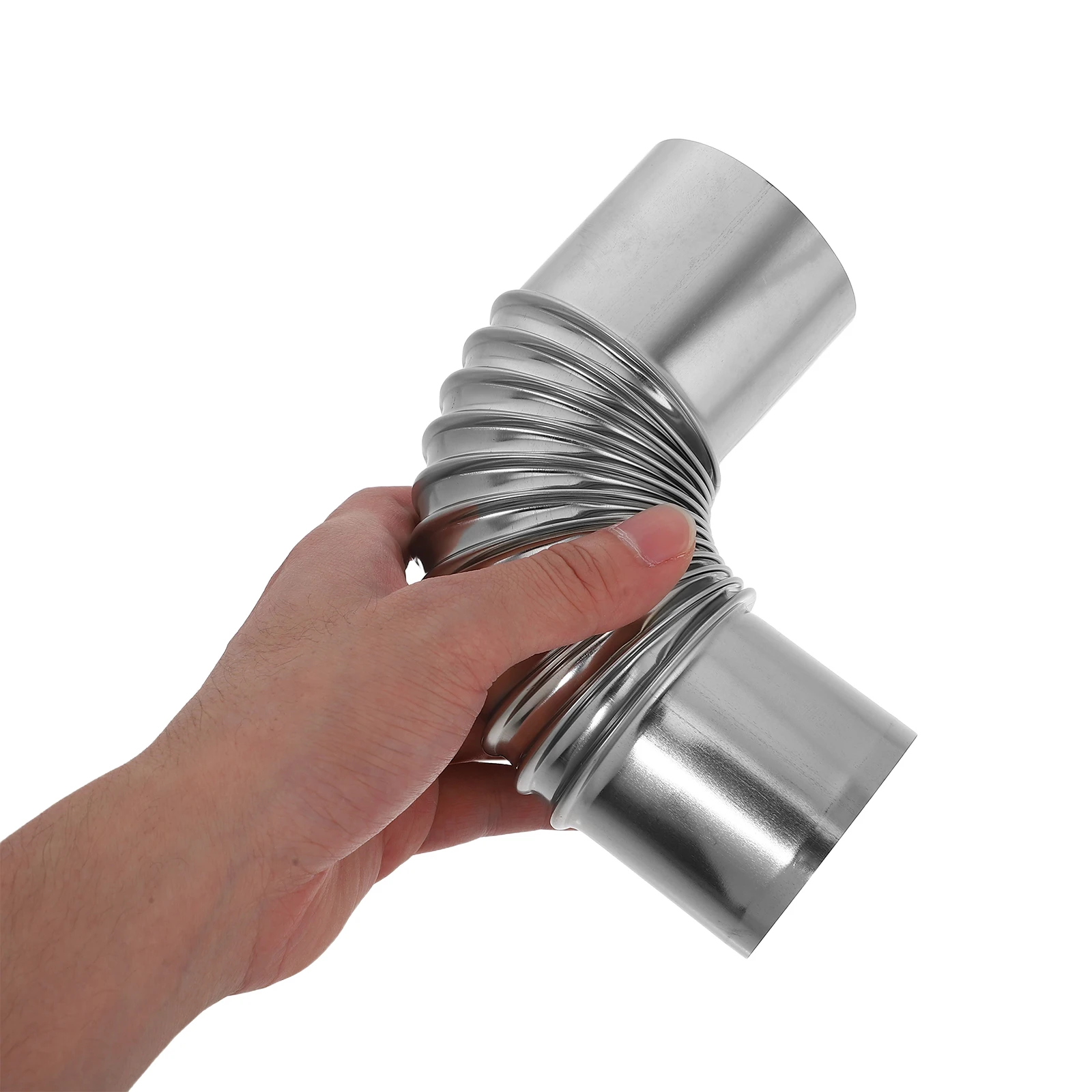 

3 pcs Stainless Steel Vent Pipe 90° Elbow Adapter Straight Chimney Flue Pipe for Gas Water Heater Exhaust