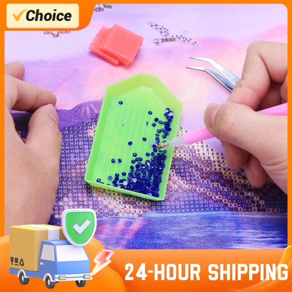 5D Diamond Painting Point Drill Pen Tweezers Plate Glue Tools Kits DIY Diamond Painting Cross Stitch Tools Accessories Set