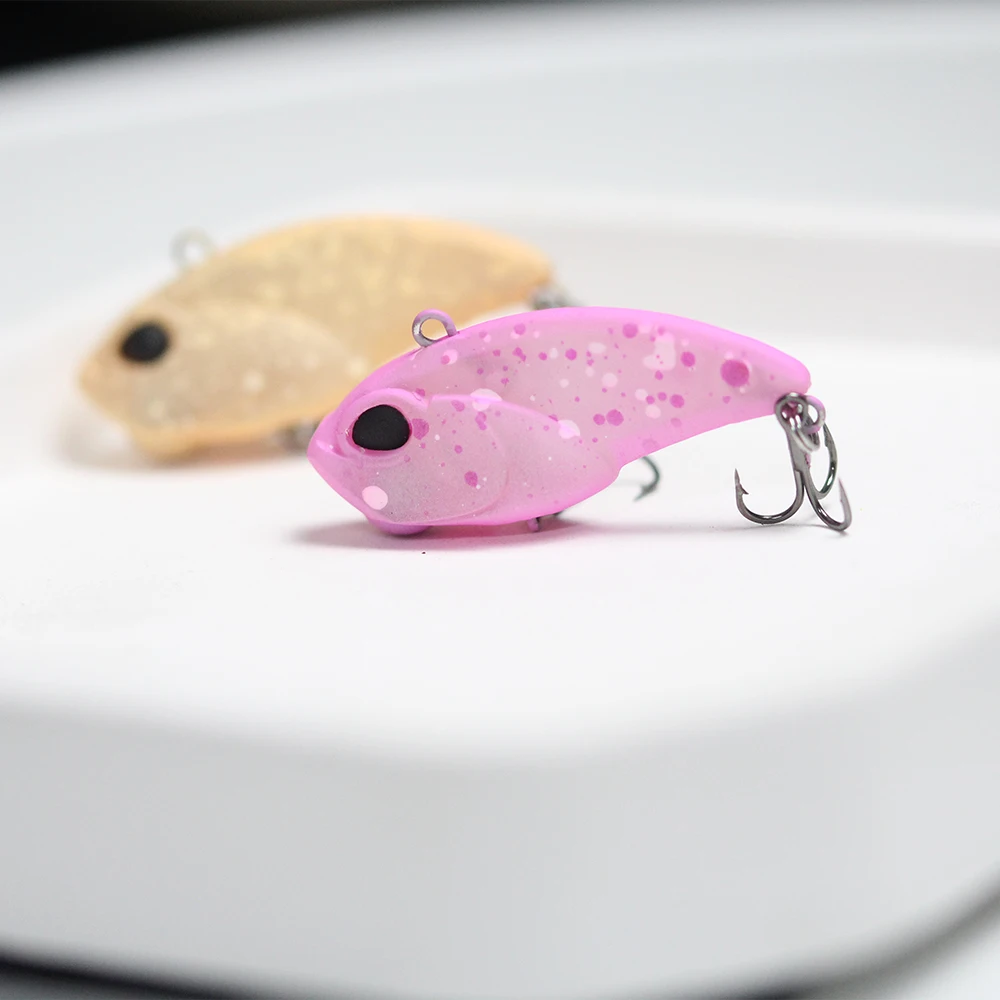 Kunststoff Künstliche Volle Schwimmen Schicht VIB Angeln Locken 40mm 4g Neue Qualität Mini Vibration Harten Köder Für salzwasser Karpfen Angeln – Detail 28
