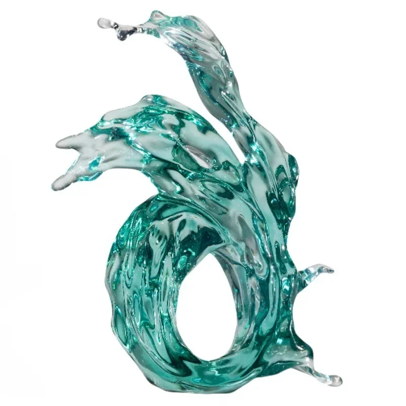 

Transparent resin ornament Modern minimalist resin handicraft Hotel art ornament Living room desktop ornament