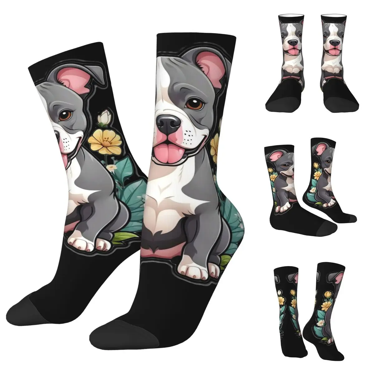 

Non brand,pattern Cute Pets Bulldog Men Women Socks Motion Beautiful Suitable for all seasons Dressing Gifts