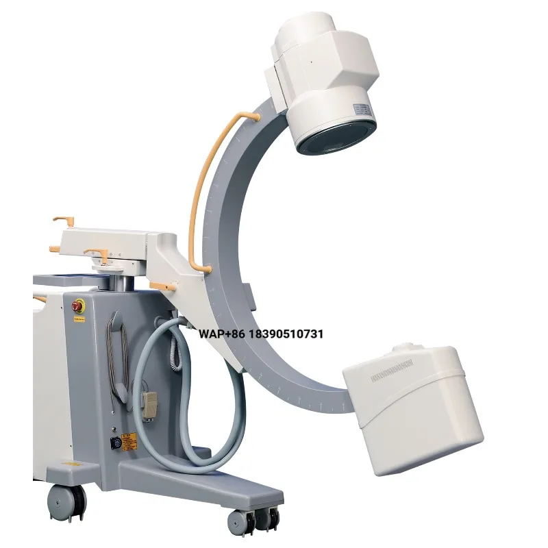 Máquina de rayos X digital de brazo en C de 5 kW con intensificador de imagen, con estación de trabajo, para los departamentos de cardiología y Ucc.