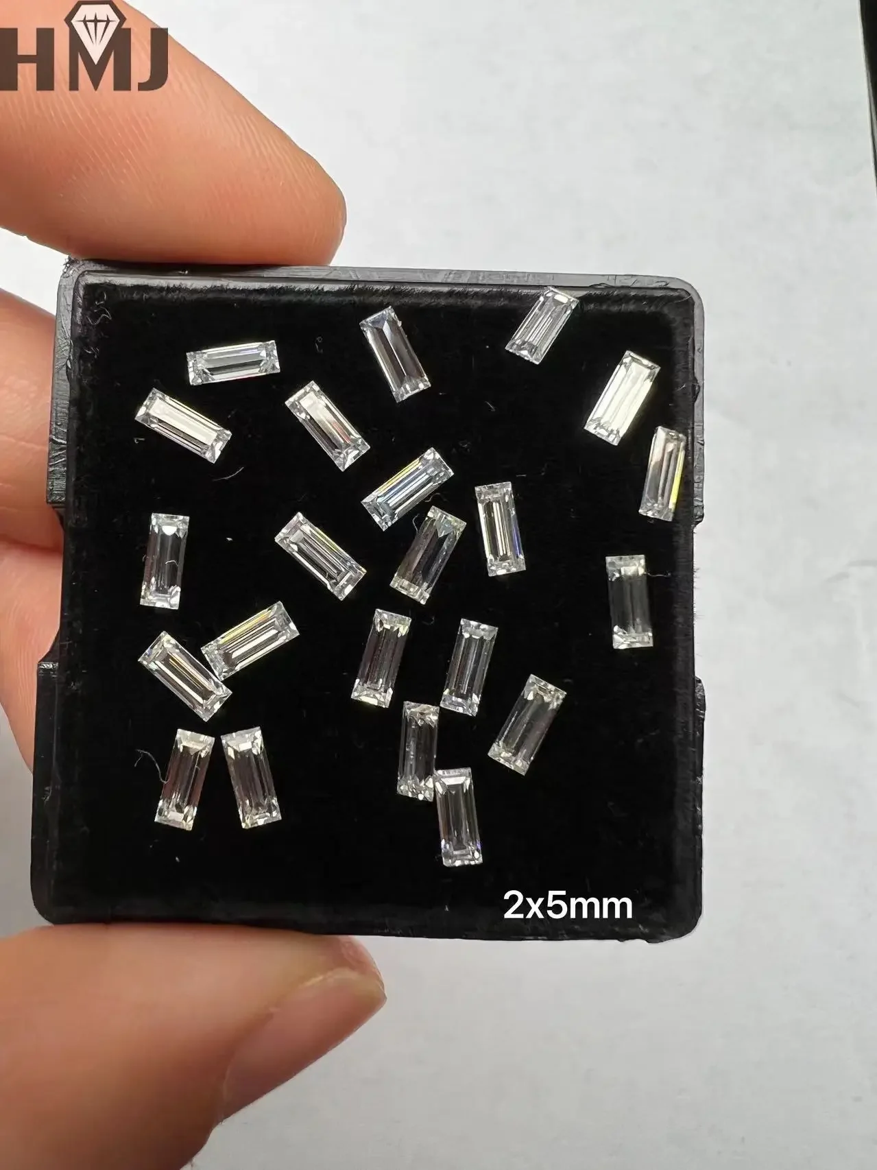 Loose Moissanite Diamond Baguette Step Cut 0.5ct D Color VVS1 Clarity for Rings Necklace Jewelry Making with GRA Certificate