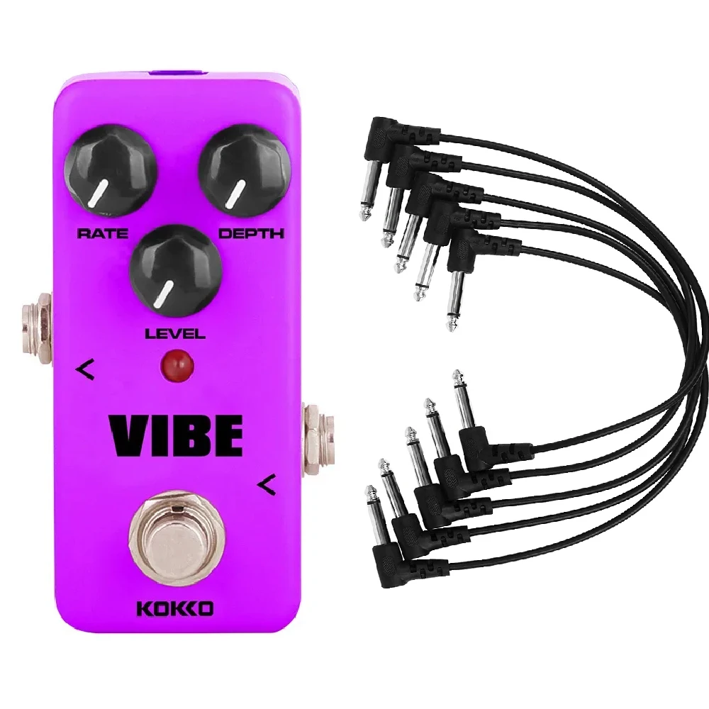 KOKKO VIBE Electric Guitar Effect Pedal FUV2  Portable Mini Guitar Effector Analog Knob Horn Electric Guitar Pedal Analog Effect